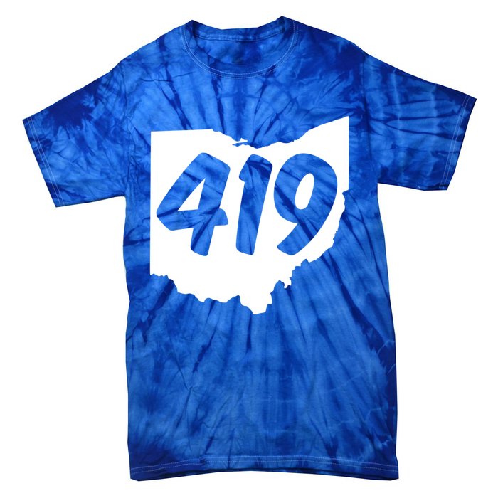 Toledo Sandusky Field 419 Area Code Ohio Cute Gift Tie-Dye T-Shirt