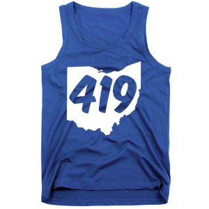 Toledo Sandusky Field 419 Area Code Ohio Cute Gift Tank Top