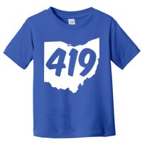 Toledo Sandusky Field 419 Area Code Ohio Cute Gift Toddler T-Shirt