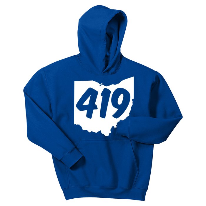 Toledo Sandusky Field 419 Area Code Ohio Cute Gift Kids Hoodie