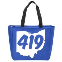 Toledo Sandusky Field 419 Area Code Ohio Cute Gift Zip Tote Bag
