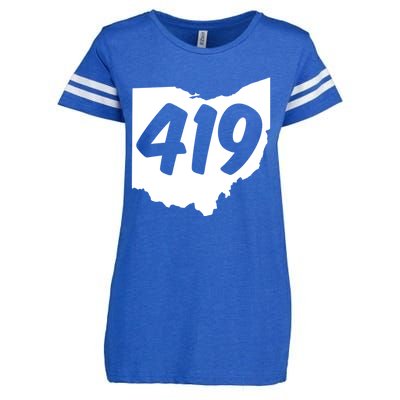 Toledo Sandusky Field 419 Area Code Ohio Cute Gift Enza Ladies Jersey Football T-Shirt