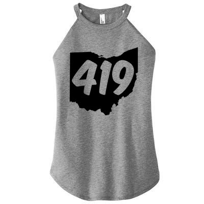 Toledo Sandusky Field 419 Area Code Ohio Cute Gift Women’s Perfect Tri Rocker Tank