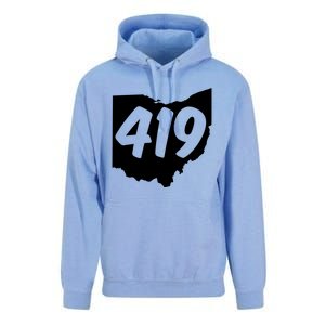 Toledo Sandusky Field 419 Area Code Ohio Cute Gift Unisex Surf Hoodie