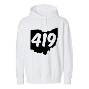 Toledo Sandusky Field 419 Area Code Ohio Cute Gift Garment-Dyed Fleece Hoodie