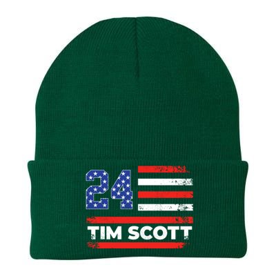 Tim Scott 2024 For President Knit Cap Winter Beanie