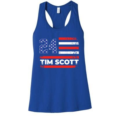 Tim Scott 2024 For President Women's Racerback Tank