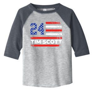 Tim Scott 2024 For President Toddler Fine Jersey T-Shirt