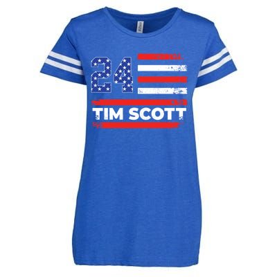 Tim Scott 2024 For President Enza Ladies Jersey Football T-Shirt