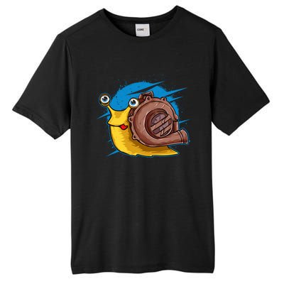 Turbo Snail Funny Boost Car Engine Steam Punk Style Gift Tall Fusion ChromaSoft Performance T-Shirt