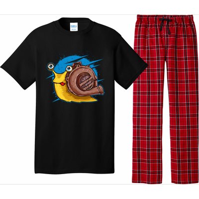 Turbo Snail Funny Boost Car Engine Steam Punk Style Gift Pajama Set