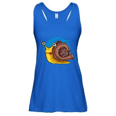 Turbo Snail Funny Boost Car Engine Steam Punk Style Gift Ladies Essential Flowy Tank