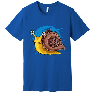 Turbo Snail Funny Boost Car Engine Steam Punk Style Gift Premium T-Shirt