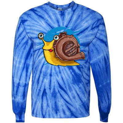 Turbo Snail Funny Boost Car Engine Steam Punk Style Gift Tie-Dye Long Sleeve Shirt