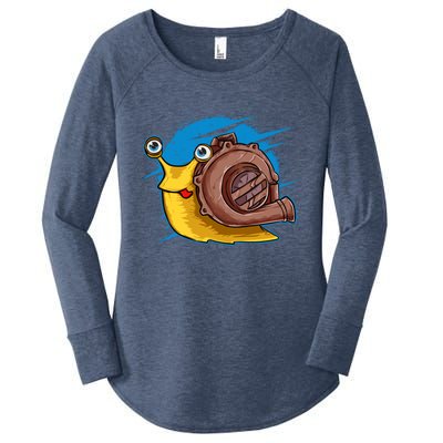 Turbo Snail Funny Boost Car Engine Steam Punk Style Gift Women's Perfect Tri Tunic Long Sleeve Shirt