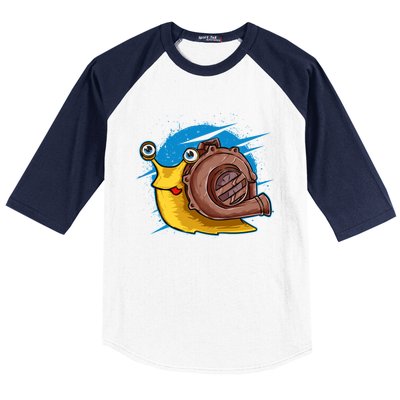 Turbo Snail Funny Boost Car Engine Steam Punk Style Gift Baseball Sleeve Shirt