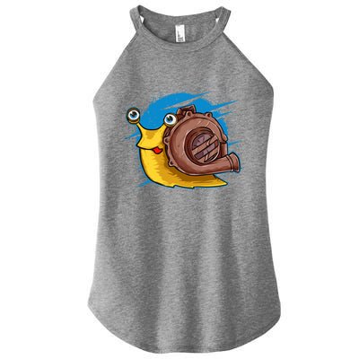 Turbo Snail Funny Boost Car Engine Steam Punk Style Gift Women's Perfect Tri Rocker Tank