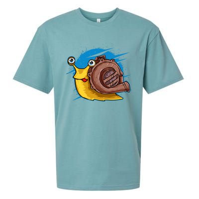 Turbo Snail Funny Boost Car Engine Steam Punk Style Gift Sueded Cloud Jersey T-Shirt