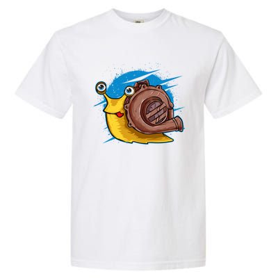 Turbo Snail Funny Boost Car Engine Steam Punk Style Gift Garment-Dyed Heavyweight T-Shirt