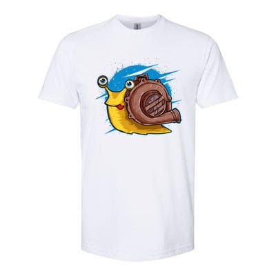 Turbo Snail Funny Boost Car Engine Steam Punk Style Gift Softstyle CVC T-Shirt