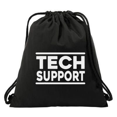 Tech Support Funny Drawstring Bag