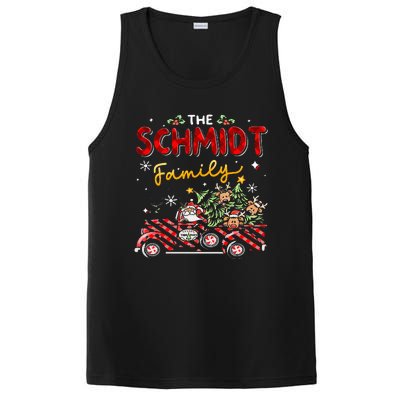 The Schmidt Family Christmas Matching Pajamas PosiCharge Competitor Tank