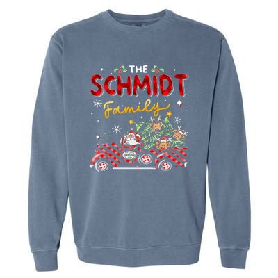 The Schmidt Family Christmas Matching Pajamas Garment-Dyed Sweatshirt