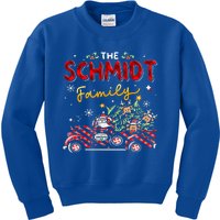 The Schmidt Family Christmas Matching Pajamas Kids Sweatshirt