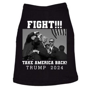 Trump Shot Fight For America Take America Back Trump 2024 Doggie Tank