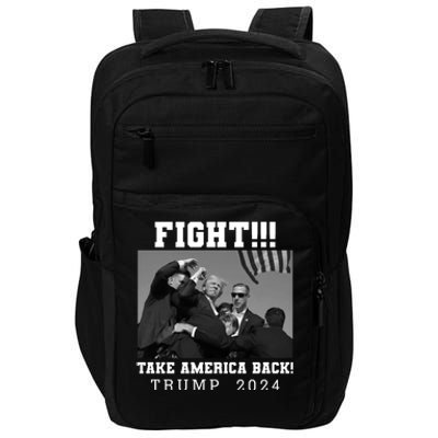 Trump Shot Fight For America Take America Back Trump 2024 Impact Tech Backpack