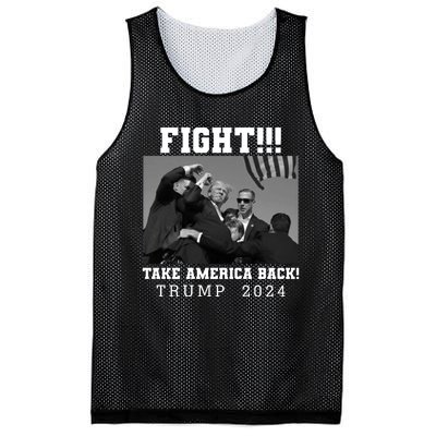 Trump Shot Fight For America Take America Back Trump 2024 Mesh Reversible Basketball Jersey Tank