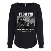 Trump Shot Fight For America Take America Back Trump 2024 Womens California Wash Sweatshirt