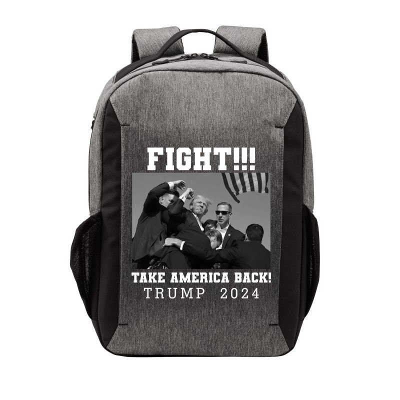 Trump Shot Fight For America Take America Back Trump 2024 Vector Backpack