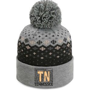 Tennessee State Flag Orange Plaid TN The Baniff Cuffed Pom Beanie