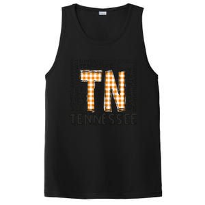 Tennessee State Flag Orange Plaid TN PosiCharge Competitor Tank