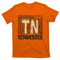 Tennessee State Flag Orange Plaid TN T-Shirt