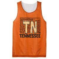 Tennessee State Flag Orange Plaid TN Mesh Reversible Basketball Jersey Tank