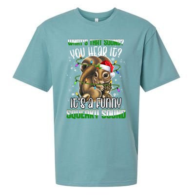 That Sound Funny Squeaky Sound Christmas Squirrel Gift Sueded Cloud Jersey T-Shirt