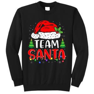 Team Santa Funny Christmas Lights Family Pajamas Matching Sweatshirt