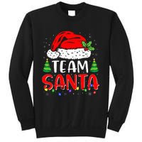 Team Santa Funny Christmas Lights Family Pajamas Matching Sweatshirt