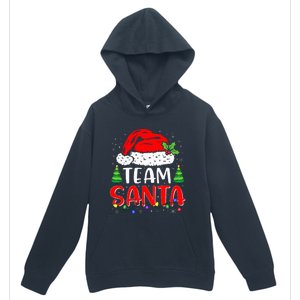 Team Santa Funny Christmas Lights Family Pajamas Matching Urban Pullover Hoodie