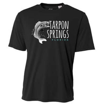 Tarpon Springs Fla. Florida Fishing Tarpon Cooling Performance Crew T-Shirt