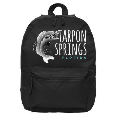 Tarpon Springs Fla. Florida Fishing Tarpon 16 in Basic Backpack