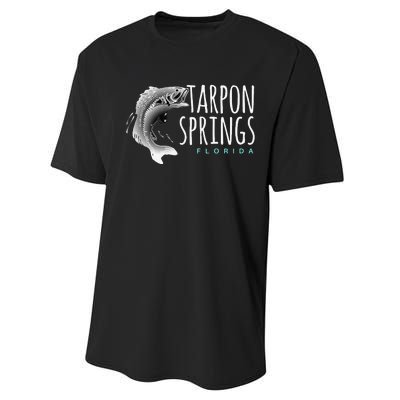 Tarpon Springs Fla. Florida Fishing Tarpon Performance Sprint T-Shirt