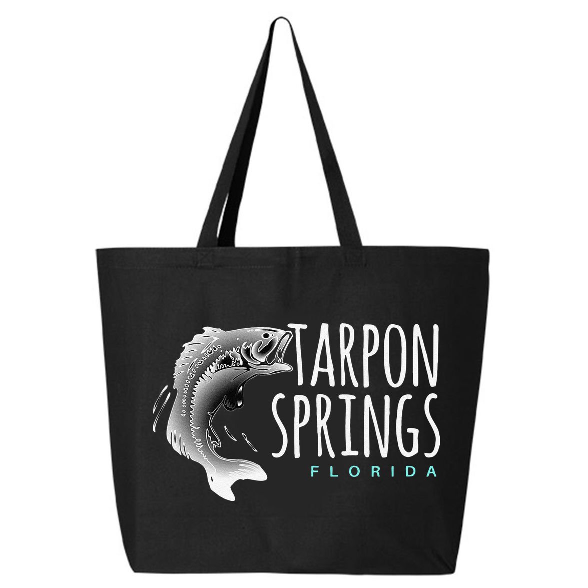 Tarpon Springs Fla. Florida Fishing Tarpon 25L Jumbo Tote