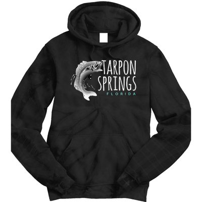 Tarpon Springs Fla. Florida Fishing Tarpon Tie Dye Hoodie