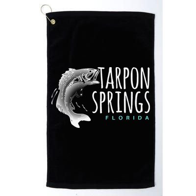 Tarpon Springs Fla. Florida Fishing Tarpon Golf Towel