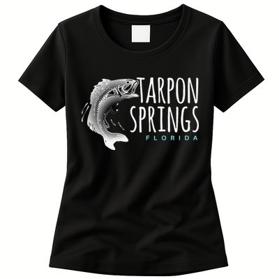 Tarpon Springs Fla. Florida Fishing Tarpon Womens T-Shirt