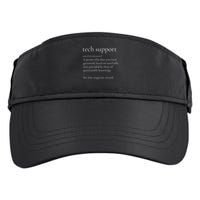 Tech Support Funny Definition Internet Nerd Adult Drive Performance Visor
