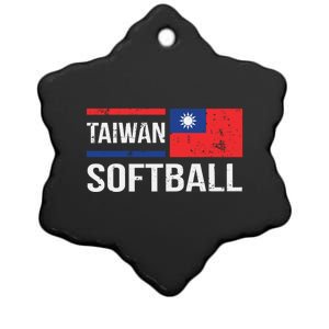 Taiwan Softball Flag S S League Fan Team Player Gift Ceramic Star Ornament